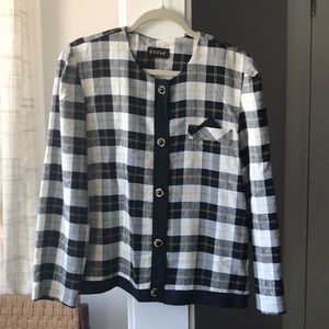VINTAGE oversized check blazer